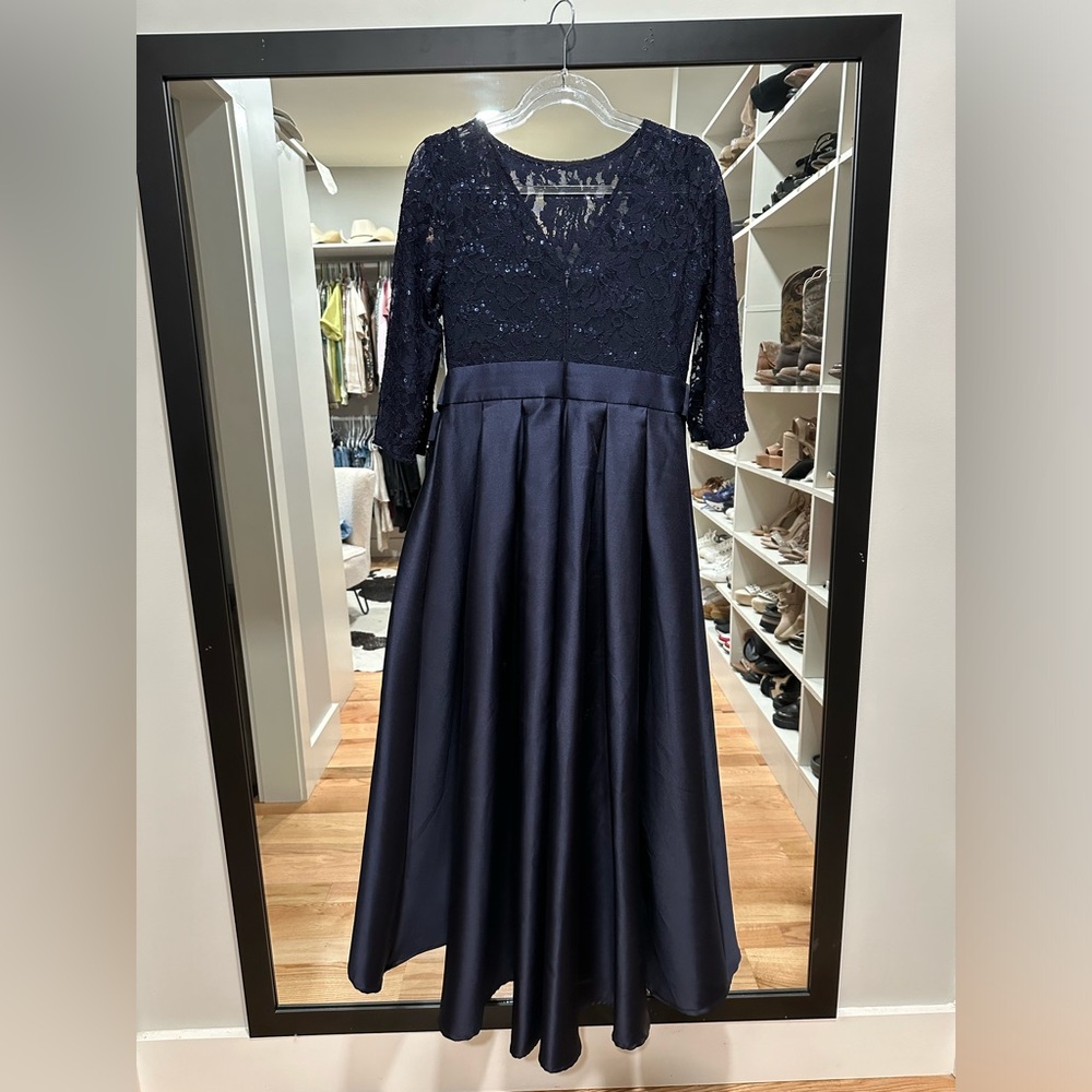 Navy high/low dress